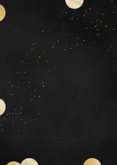 Kerstkaart fotocollage confetti goud feestdagen 2