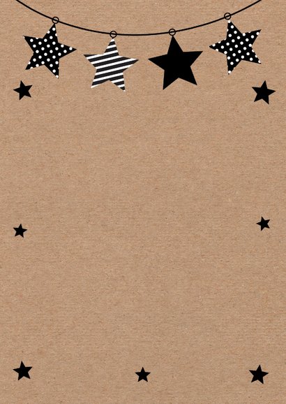 Kerstkaart fotocollage kraftlook slinger sterrren 2