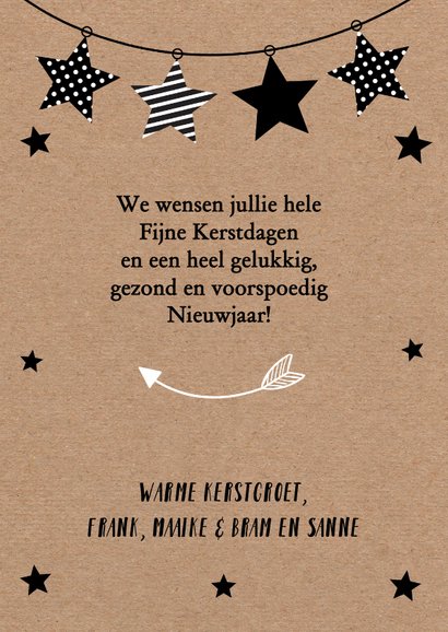 Kerstkaart fotocollage kraftlook slinger sterrren 3