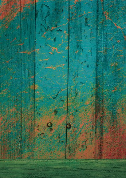 Kerstkaart fotocollage trendy kerstboom Achterkant