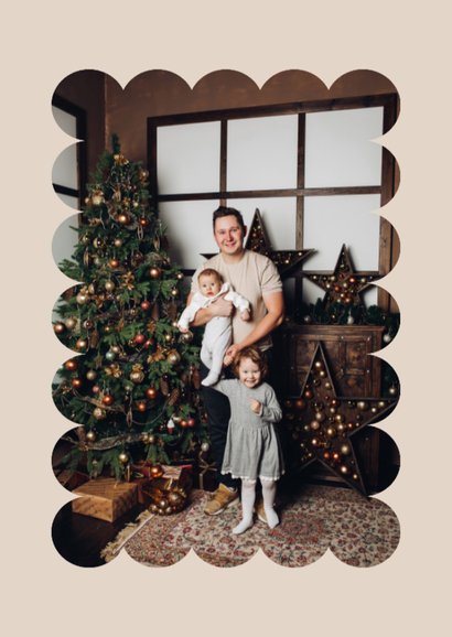 Kerstkaart fotokaart 2026 jaartal fotocollage stijlvol 2