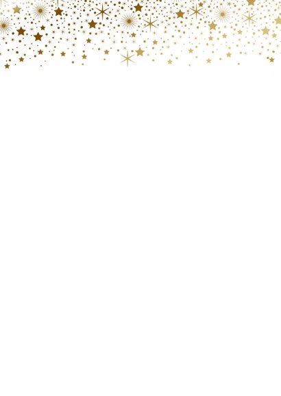 Kerstkaart fotostrip sterren goudlook 2