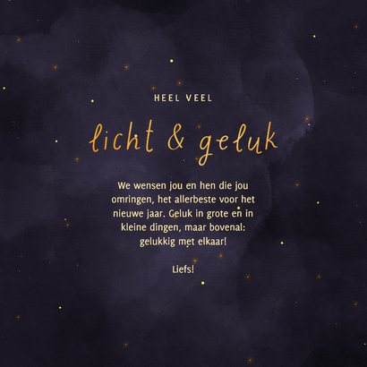 Kerstkaart geluk & liefde voor 2027 maan met beertjes 3
