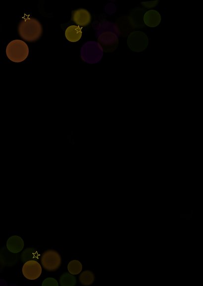 Kerstkaart gevouwen kersthangers rood en groen Achterkant