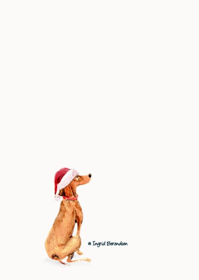 Kerstkaart gezellige kerstboom 2