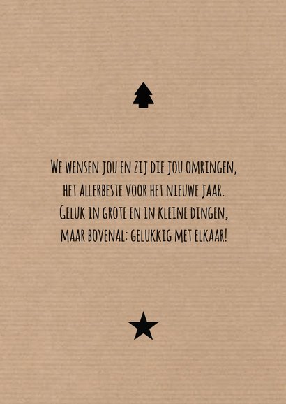 Kerstkaart gezellige samen op de kaart 3