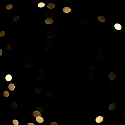 Kerstkaart glamour goudlook Achterkant