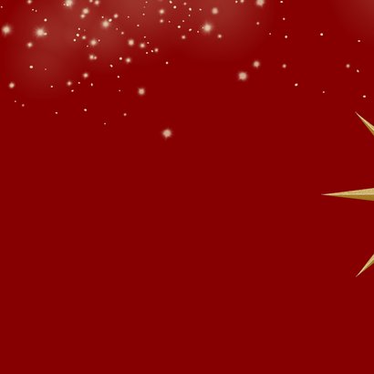 Kerstkaart glasbal met hart en engel Achterkant