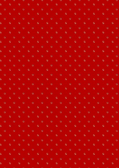 Kerstkaart glitter strass trend rood 2