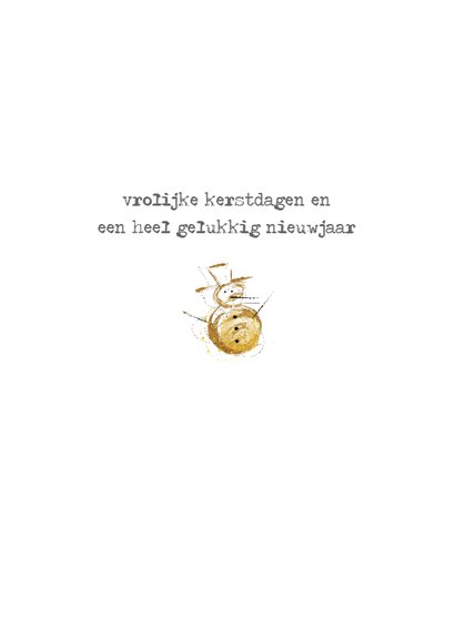 Kerstkaart Goldie Sneeuwman 3