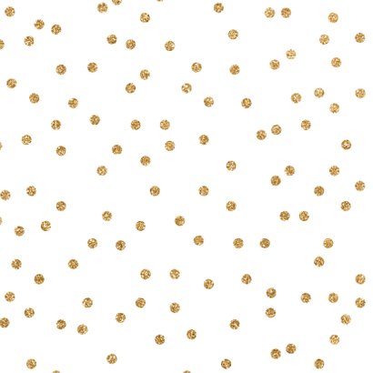 Kerstkaart goud stippen 2