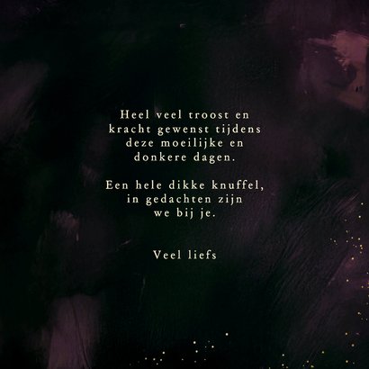 Kerstkaart gouden hart lichtpuntje moeilijke dagen 3