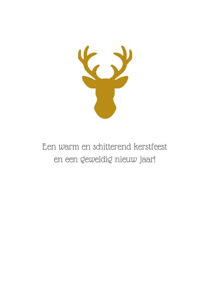 Kerstkaart Gouden Hert 3