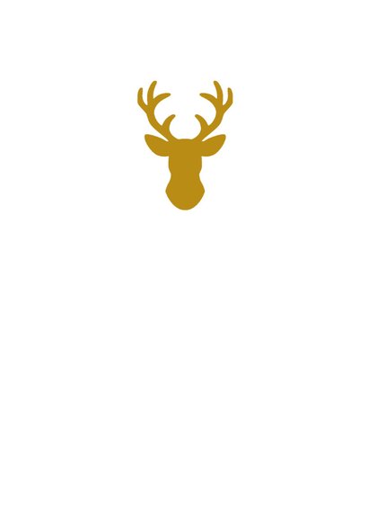 Kerstkaart Gouden Hert 3