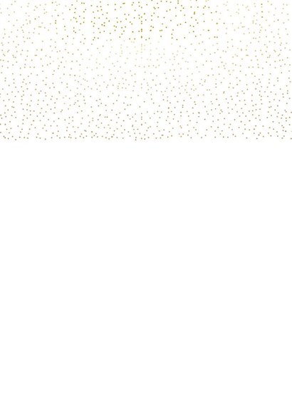 Kerstkaart gouden stippen 2