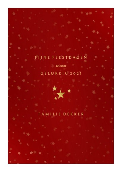 Kerstkaart gouden XMAS met vakjes en foto's 3