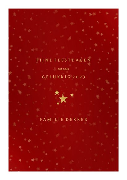 Kerstkaart gouden XMAS met vakjes en foto's 3