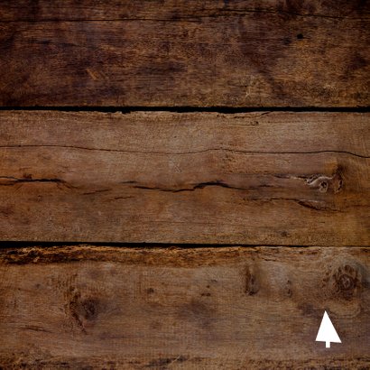 Kerstkaart grappig en stoer HOUT je goed in 2021 Achterkant