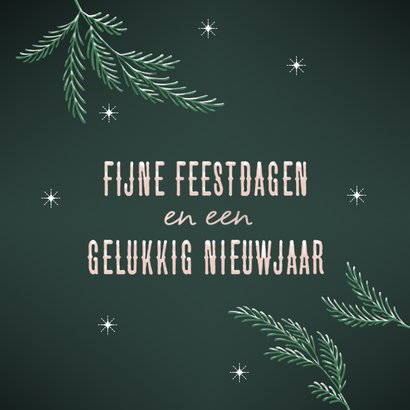 Kerstkaart grappig hertje Oh Deer groen 2