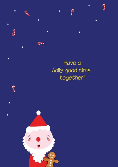 Kerstkaart grappig met kind foto 2