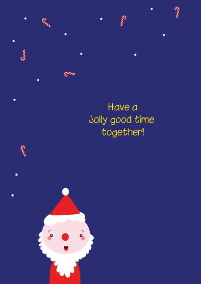 Kerstkaart grappig met kind foto 2