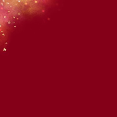 Kerstkaart grappig roodborstje lichtpuntjes kerstmuts Achterkant