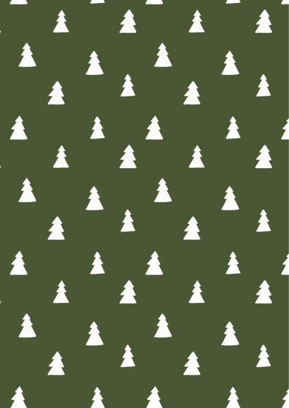 Kerstkaart groen denneboom 2