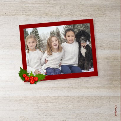 Kerstkaart groen hart 2