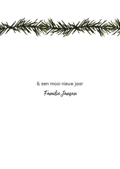 Kerstkaart groen takjes 3