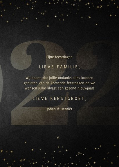 Kerstkaart grote 22 met handgeschreven christmas 3