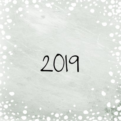 Kerstkaart grote foto met sneeuw 2019 2