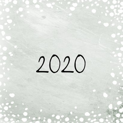 Kerstkaart grote foto met sneeuw 2020 2