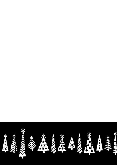 Kerstkaart happy 2020 bomen 2