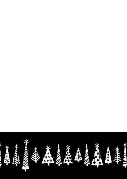 Kerstkaart happy 2021 bomen 2