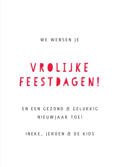 Kerstkaart happy healthy Christmas - goede doel CliniClowns 3