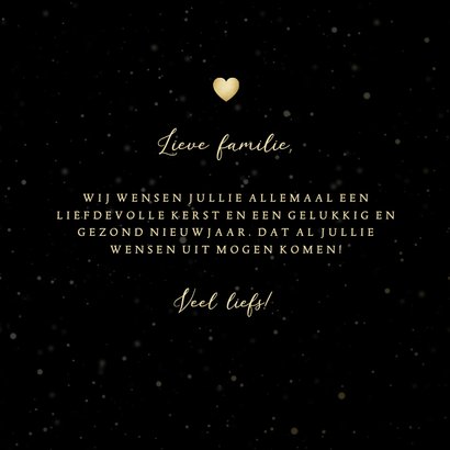 Kerstkaart hart van hartjes liefdevolle kerst 3