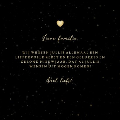 Kerstkaart hart van hartjes liefdevolle kerst 3