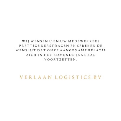 Kerstkaart hart voor elkaar goud 3