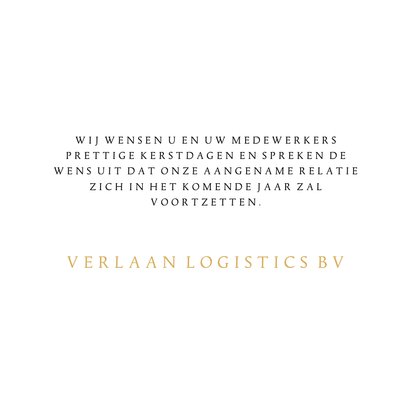 Kerstkaart hart voor elkaar goud 3