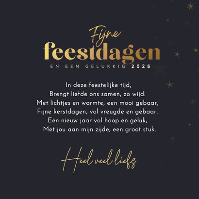 Kerstkaart heldere nacht met kerstman 3