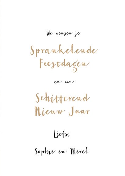 Kerstkaart hert op houtprint binnen eigen foto 3