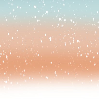 Kerstkaart Hertje in de Sneeuw Achterkant