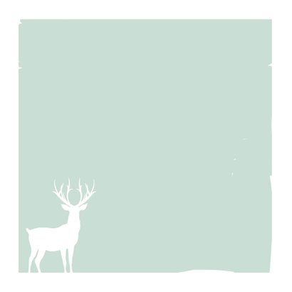 Kerstkaart hertjes mint 2