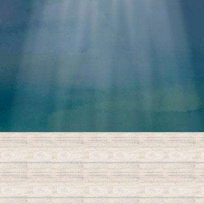 Kerstkaart het dames kerstkoor met dirigent Achterkant