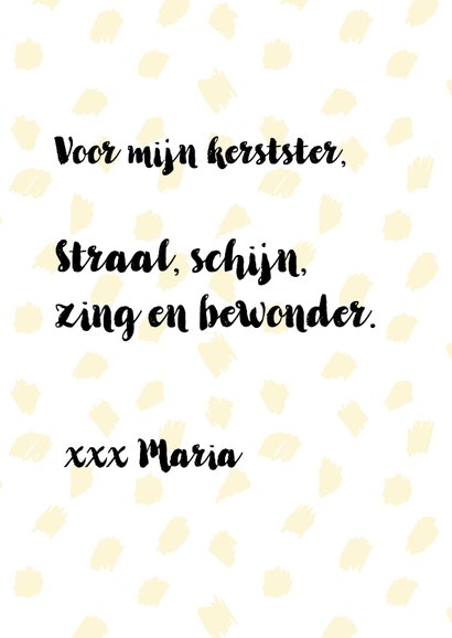 Kerstkaart Hey Kerstster 3