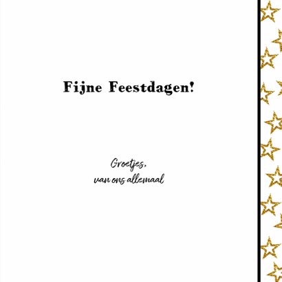 Kerstkaart hip en glamour kaarsjes 3
