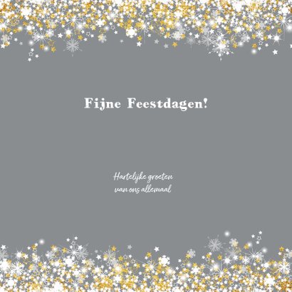 Kerstkaart hippe feestelijke typografische kaart 3