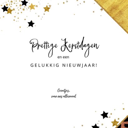 kerstkaart hippe foto kaart panterprint sterren 2020 3