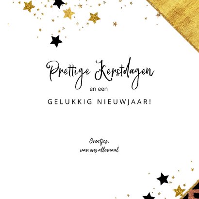 Kerstkaart hippe foto panterprint sterren 2023 3