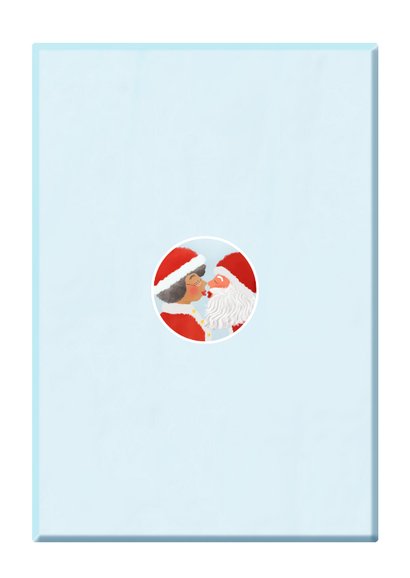 Kerstkaart Hollandse tegel en (vervangbare) plaatsnaam Achterkant